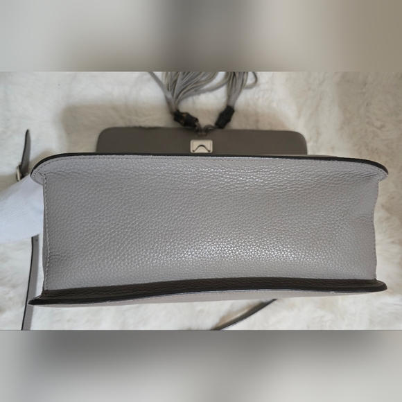 Gucci Cellarius Camelia Leather Medium Gray Bamboo Tassel Crossbody Bag - Picture 13 of 13